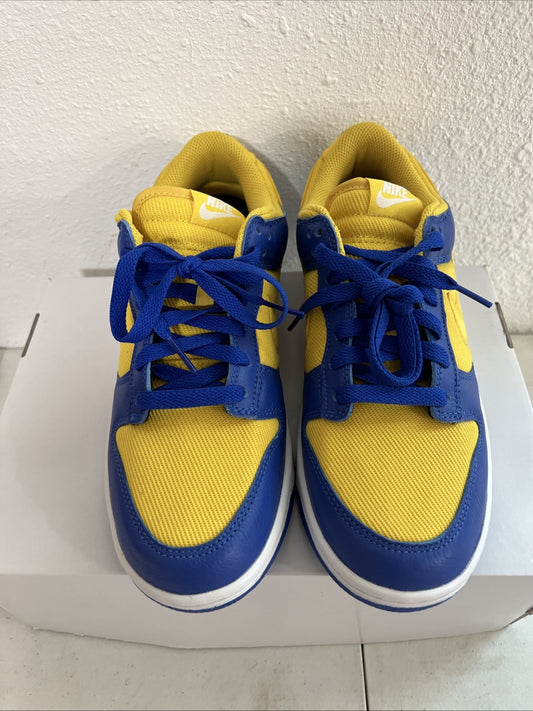 Size 7.5 Nike Dunk Custom Blue/Yellow