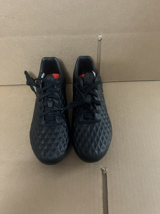 Nike Mens Legend 8 Pro FG Soccer Cleats Leather (AT6133 060) Black Red Size 4.5
